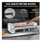 750W Hot Dog 5 Roller 12 Capacity