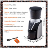 Conical Burr Grinder 51 Grind Setting 165 W