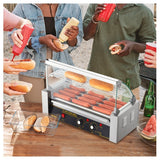 750W Hot Dog 5 Roller 12 Capacity with Cover