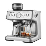 Espresso Machine with Grinder 15 Bar Semi-Automatic