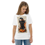 Halloween "Cat-witch" - Unisex Organic T-shirt