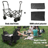 Folding Wagon Cart Adjustable Handle Bar