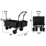 Folding Wagon Cart Adjustable Handle Bar