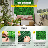 Artificial Plant Wall Decoration Boxwood 24 pcs 24x16in/60x40cm