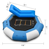 Inflatable Water Trampoline W/ Ladder