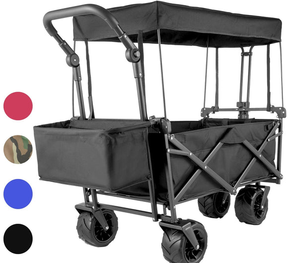 Folding Wagon Cart Adjustable Handle Bar