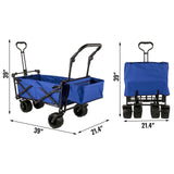 Folding Wagon Cart Adjustable Handle Bar