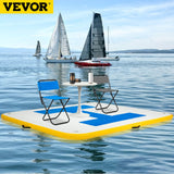 Inflatable Floating Platform Dock 6x5ft With Electric Air Pump