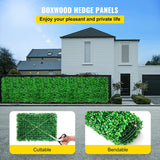 Artificial Plant Wall Decoration Boxwood 24 pcs 24x16in/60x40cm