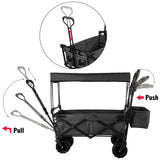 Folding Wagon Cart Adjustable Handle Bar