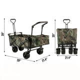 Folding Wagon Cart Adjustable Handle Bar