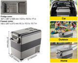 Car/Boat Portable Refrigerator 45L Cooler 12V/24V DC 110-240V