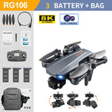 RG106 Drone 8k Dual Camera Professional GPS 3 Axis Brushless