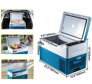 Car/Boat Portable Refrigerator 22L Cooler 12V/24V DC 110-240V