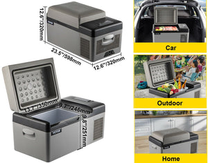 Car/Boat Portable Refrigerator 20L Cooler 12V/24V DC 110-240V