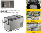 Car/Boat Portable Refrigerator 22L Cooler 12V/24V DC 110-240V