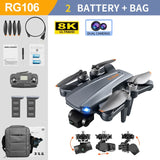 RG106 Drone 8k Dual Camera Professional GPS 3 Axis Brushless