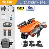 RG106 Drone 8k Dual Camera Professional GPS 3 Axis Brushless